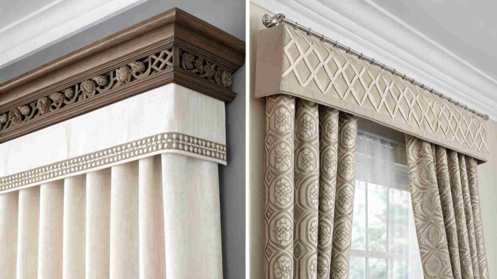 Design Styles and Types of Curtain Pelmets