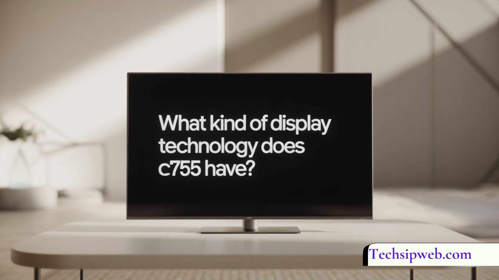 What Kind Of Display Technology Does C755 Have?